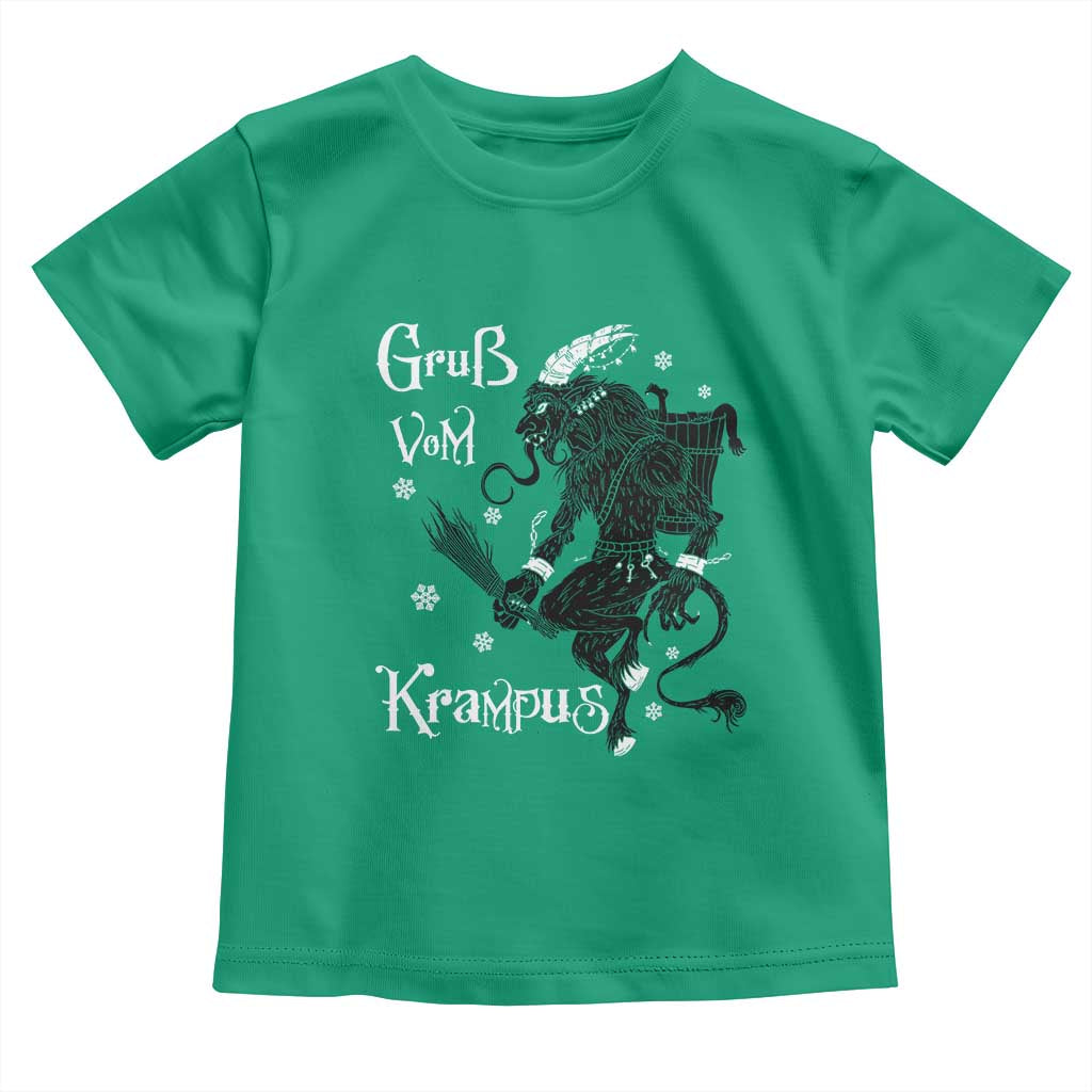Mythical Krampus Toddler T Shirt Gruss Vom Christmas Horror Figure Greeting