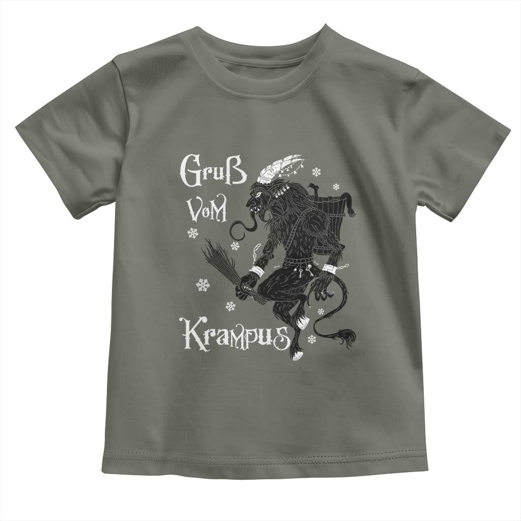 Mythical Krampus Toddler T Shirt Gruss Vom Christmas Horror Figure Greeting