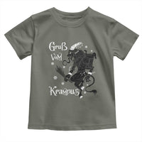 Mythical Krampus Toddler T Shirt Gruss Vom Christmas Horror Figure Greeting
