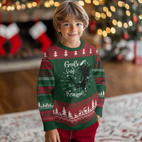 Mythical Krampus Ugly Christmas Sweater Gruss Vom Christmas Horror Figure Greeting