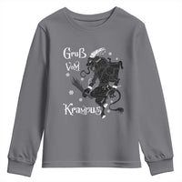 Mythical Krampus Youth Sweatshirt Gruss Vom Christmas Horror Figure Greeting