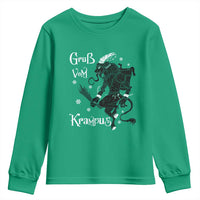 Mythical Krampus Youth Sweatshirt Gruss Vom Christmas Horror Figure Greeting