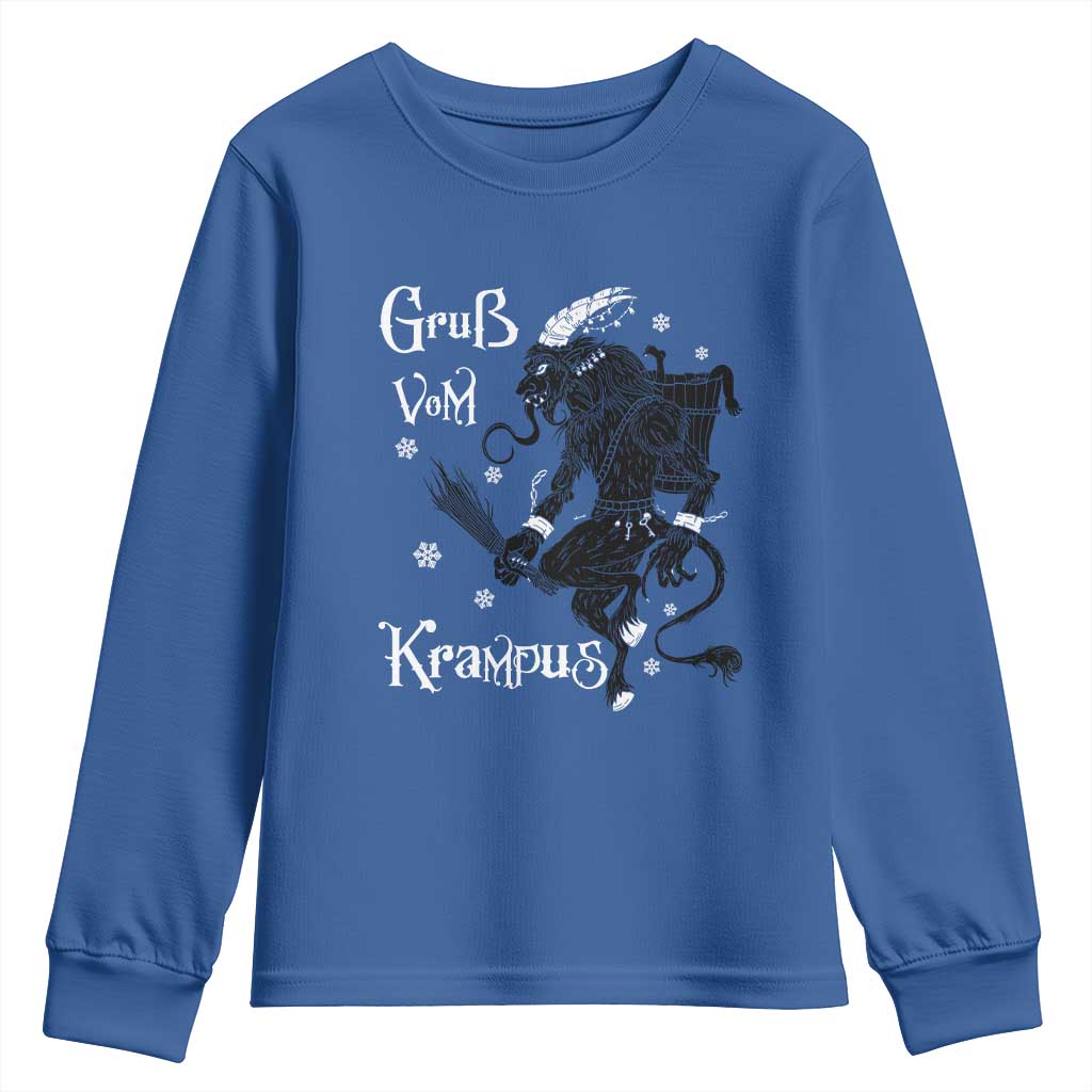 Mythical Krampus Youth Sweatshirt Gruss Vom Christmas Horror Figure Greeting
