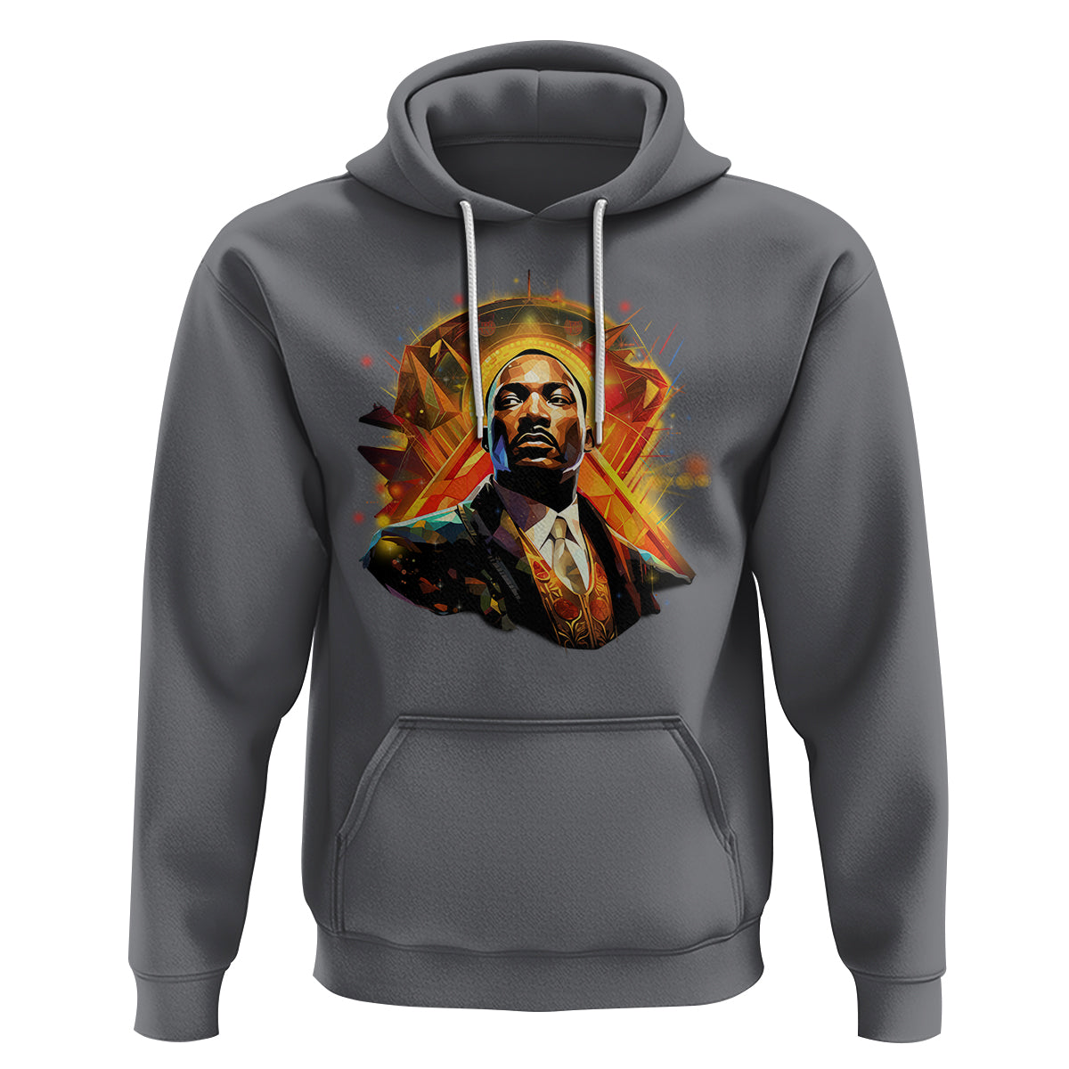 Martin Luther King MLK Hoodie Afrofuturism Graphic Art Black History Month - Wonder Print Shop