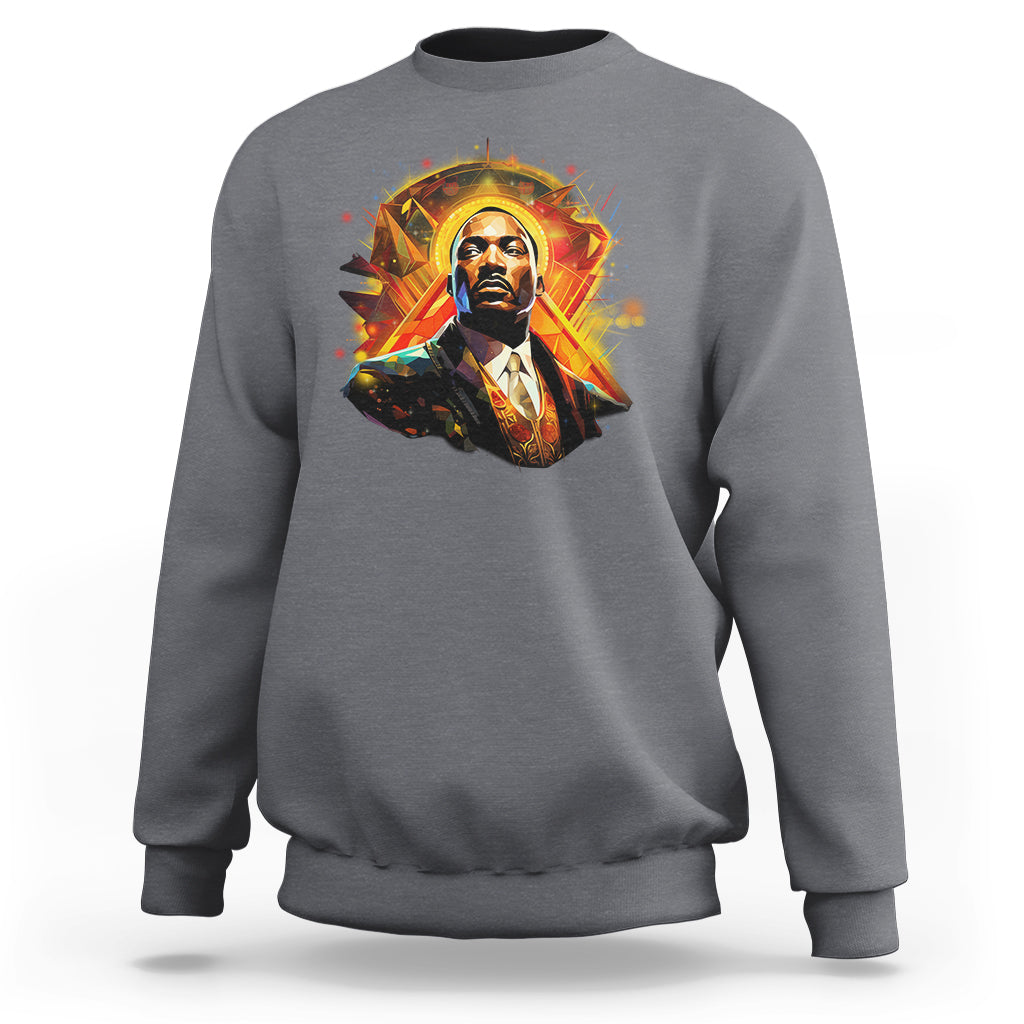 Martin Luther King MLK Sweatshirt Afrofuturism Graphic Art Black History Month - Wonder Print Shop