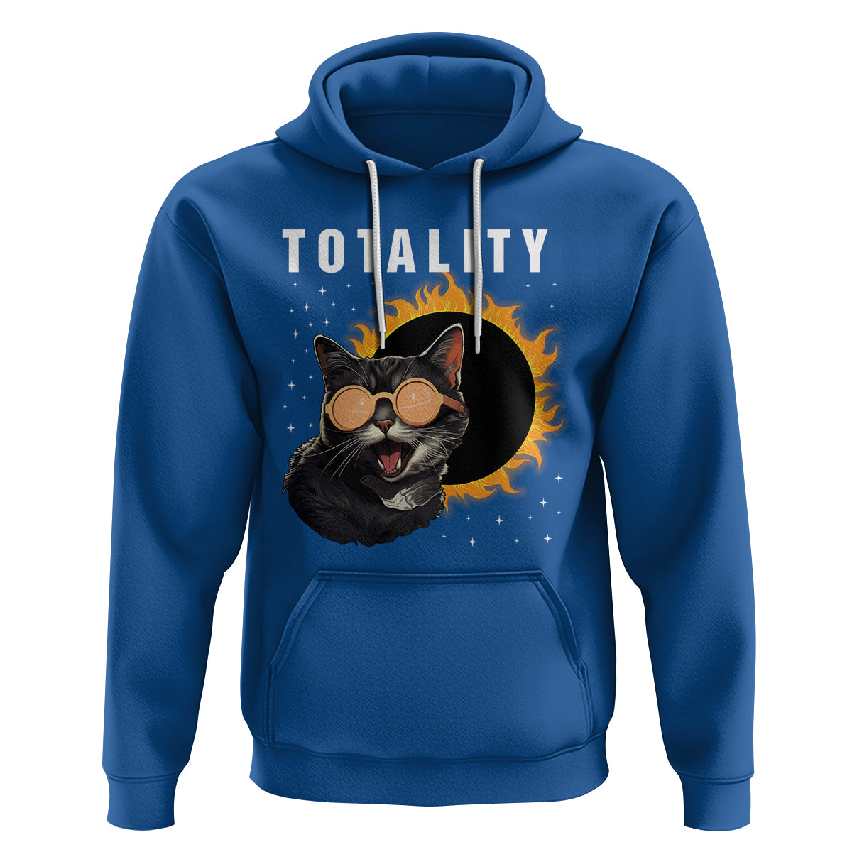 Total Solar Eclipse Hoodie Funny Cat Totality - Wonder Print Shop