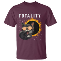 Total Solar Eclipse T Shirt Funny Cat Totality - Wonder Print Shop