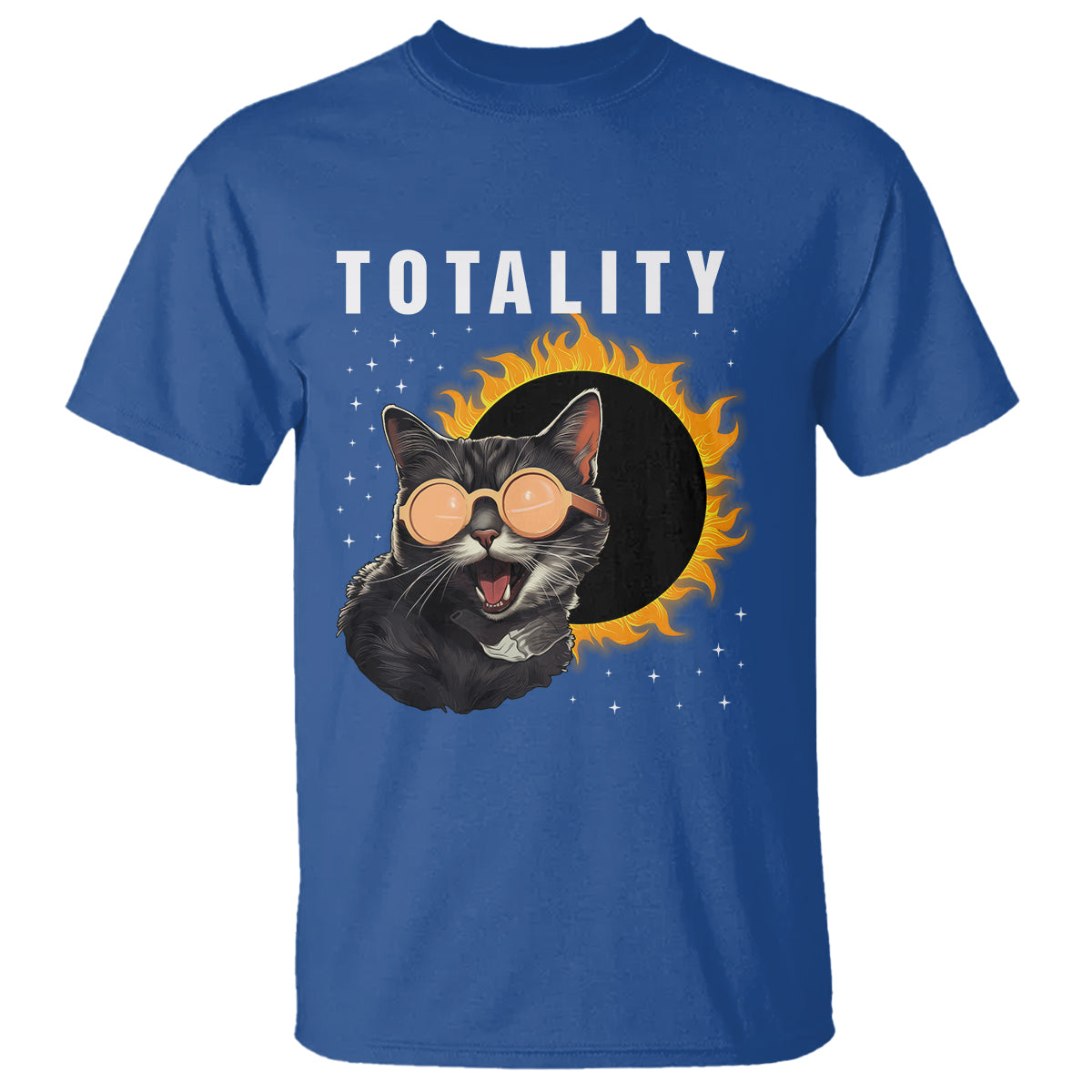 Total Solar Eclipse T Shirt Funny Cat Totality - Wonder Print Shop