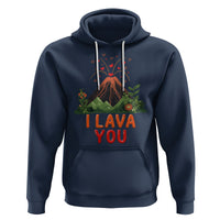 Funny Volcano Valentine Hoodie I Lava You Love Wordplay Joke - Wonder Print Shop