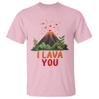 Funny Volcano Valentine T Shirt I Lava You Love Wordplay Joke - Wonder Print Shop