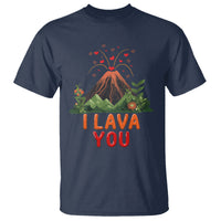 Funny Volcano Valentine T Shirt I Lava You Love Wordplay Joke - Wonder Print Shop