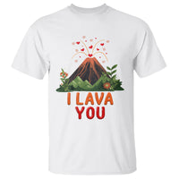 Funny Volcano Valentine T Shirt I Lava You Love Wordplay Joke - Wonder Print Shop