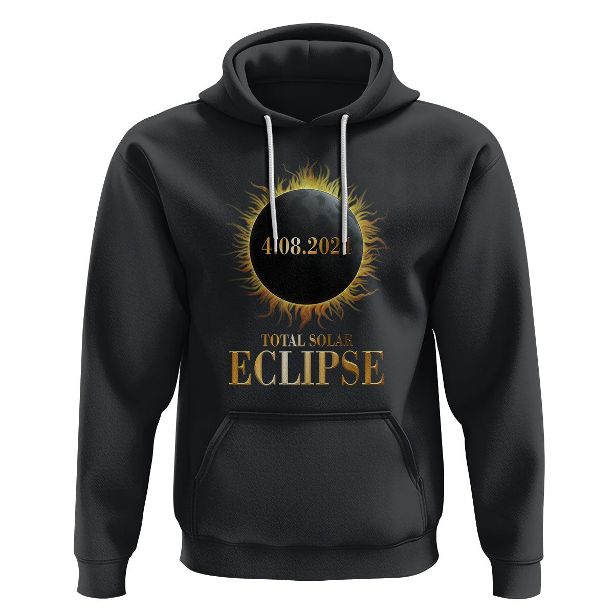 Total Solar Eclipse Hoodie 8 April 2024 Totality Phenomenon United States - Wonder Print Shop