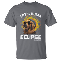 Total Solar Eclipse T Shirt Golden Retriever April 8 2024 - Wonder Print Shop