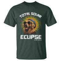 Total Solar Eclipse T Shirt Golden Retriever April 8 2024 - Wonder Print Shop