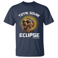 Total Solar Eclipse T Shirt Golden Retriever April 8 2024 - Wonder Print Shop