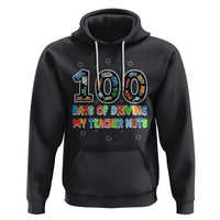 100th Day of School Boys Hoodie 100 Days of Driving My Teacher Nuts Cars Vehicles - Wonder Print Shop