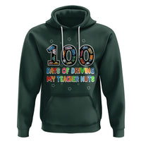 100th Day of School Boys Hoodie 100 Days of Driving My Teacher Nuts Cars Vehicles - Wonder Print Shop