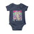 Retro Coquette 100 Days Of School Baby Onesie for Schoolgirls Teacher