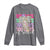 Retro Coquette 100 Days Of School Long Sleeve Shirt for Schoolgirls Teacher