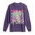 Retro Coquette 100 Days Of School Long Sleeve Shirt for Schoolgirls Teacher