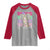 Retro Coquette 100 Days Of School Raglan Shirt for Schoolgirls Teacher