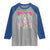 Retro Coquette 100 Days Of School Raglan Shirt for Schoolgirls Teacher