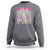 Retro Coquette 100 Days Of School Sweatshirt for Schoolgirls Teacher