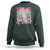Retro Coquette 100 Days Of School Sweatshirt for Schoolgirls Teacher