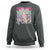 Retro Coquette 100 Days Of School Sweatshirt for Schoolgirls Teacher