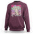 Retro Coquette 100 Days Of School Sweatshirt for Schoolgirls Teacher