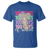 Retro Coquette 100 Days Of School T Shirt for Schoolgirls Teacher