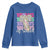 Retro Coquette 100 Days Of School Youth Sweatshirt for Schoolgirls Teacher