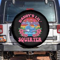 Funny Daddy's Lil Squirter Spare Tire Cover Cute Whale Inappropriate Embarrassing Adult Joke
