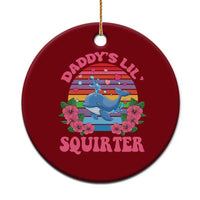 Funny Daddy's Lil Squirter Ceramic Ornament Cute Whale Inappropriate Embarrassing Adult Joke - Wonder Print Shop