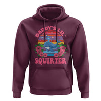 Funny Daddy's Lil Squirter Hoodie Cute Whale Inappropriate Embarrassing Adult Joke