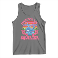 Funny Daddy's Lil Squirter Tank Top Cute Whale Inappropriate Embarrassing Adult Joke