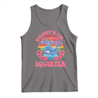Funny Daddy's Lil Squirter Tank Top Cute Whale Inappropriate Embarrassing Adult Joke