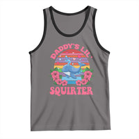 Funny Daddy's Lil Squirter Tank Top Cute Whale Inappropriate Embarrassing Adult Joke