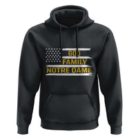 God Family Notre Dame Hoodie Indiana Fighting Irish Patriotic American Flag