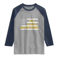 God Family Notre Dame Raglan Shirt Indiana Fighting Irish Patriotic American Flag