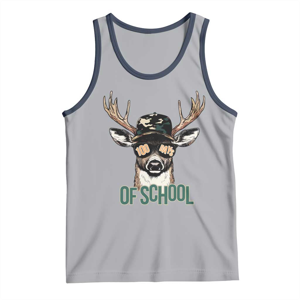 Bucked' 100 Days Of School Tank Top Deer Student Boy Girls 100th Day