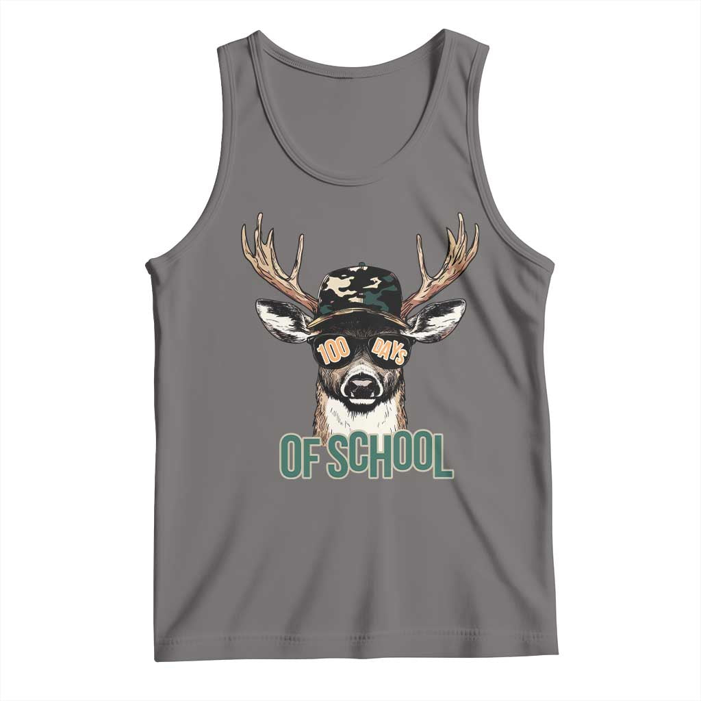 Bucked' 100 Days Of School Tank Top Deer Student Boy Girls 100th Day