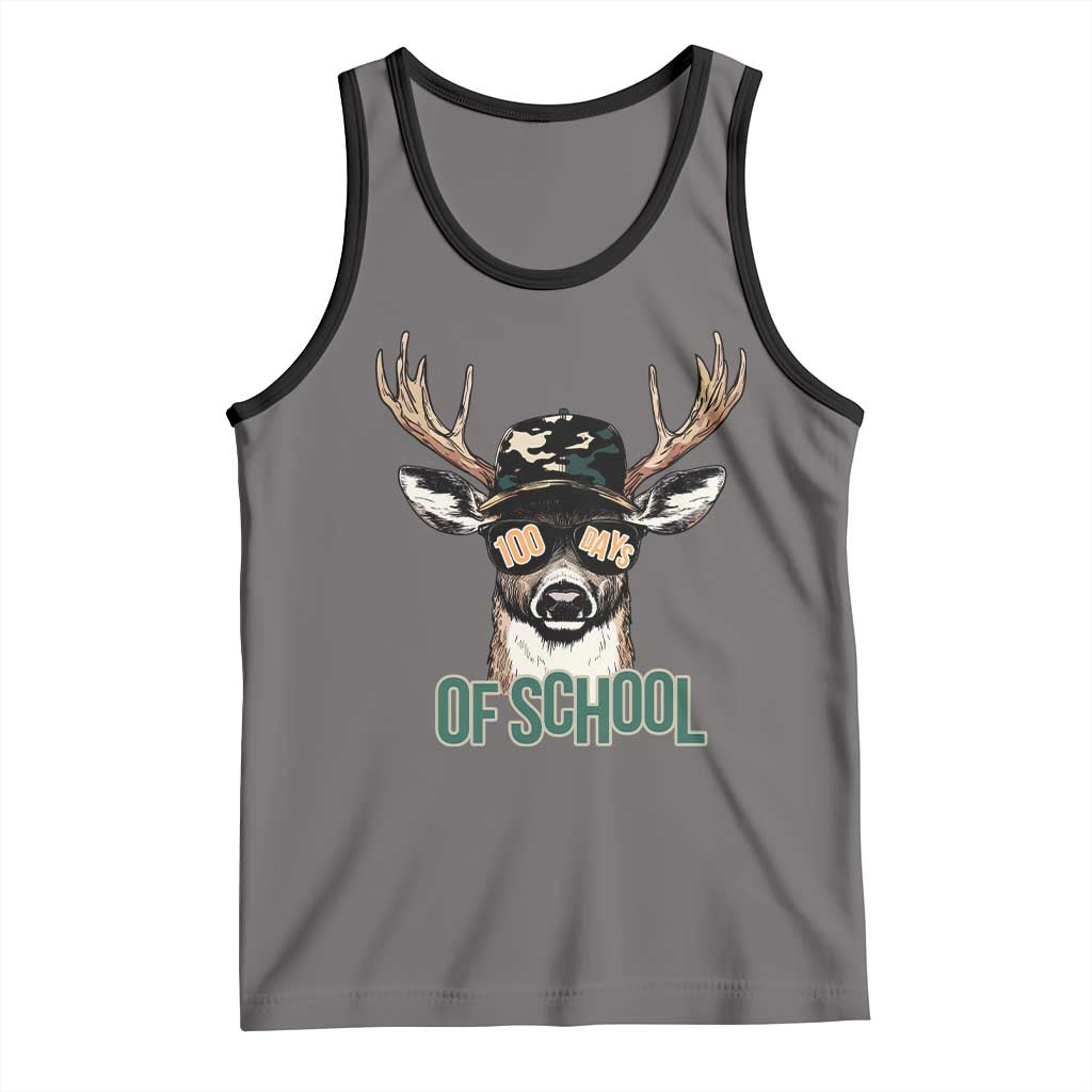 Bucked' 100 Days Of School Tank Top Deer Student Boy Girls 100th Day