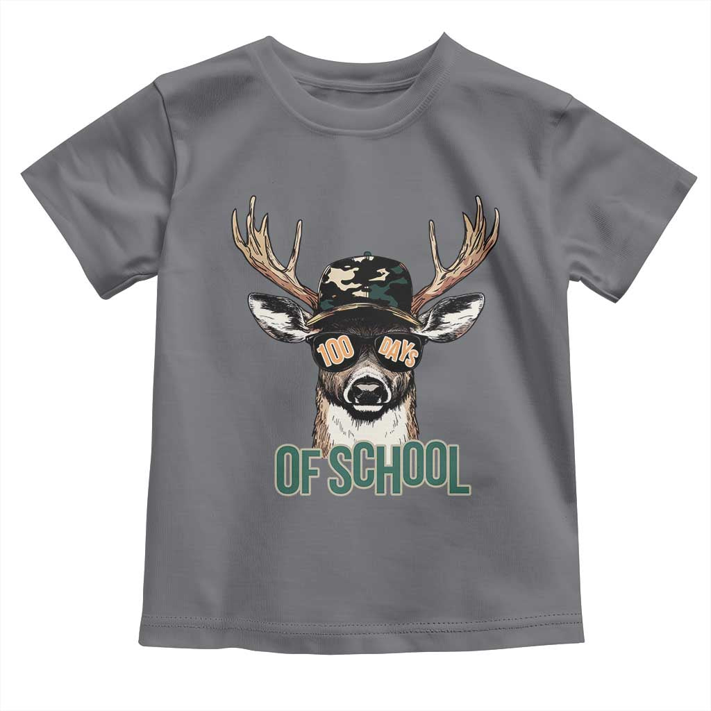 Bucked' 100 Days Of School Toddler T Shirt Deer Student Boy Girls 100th Day