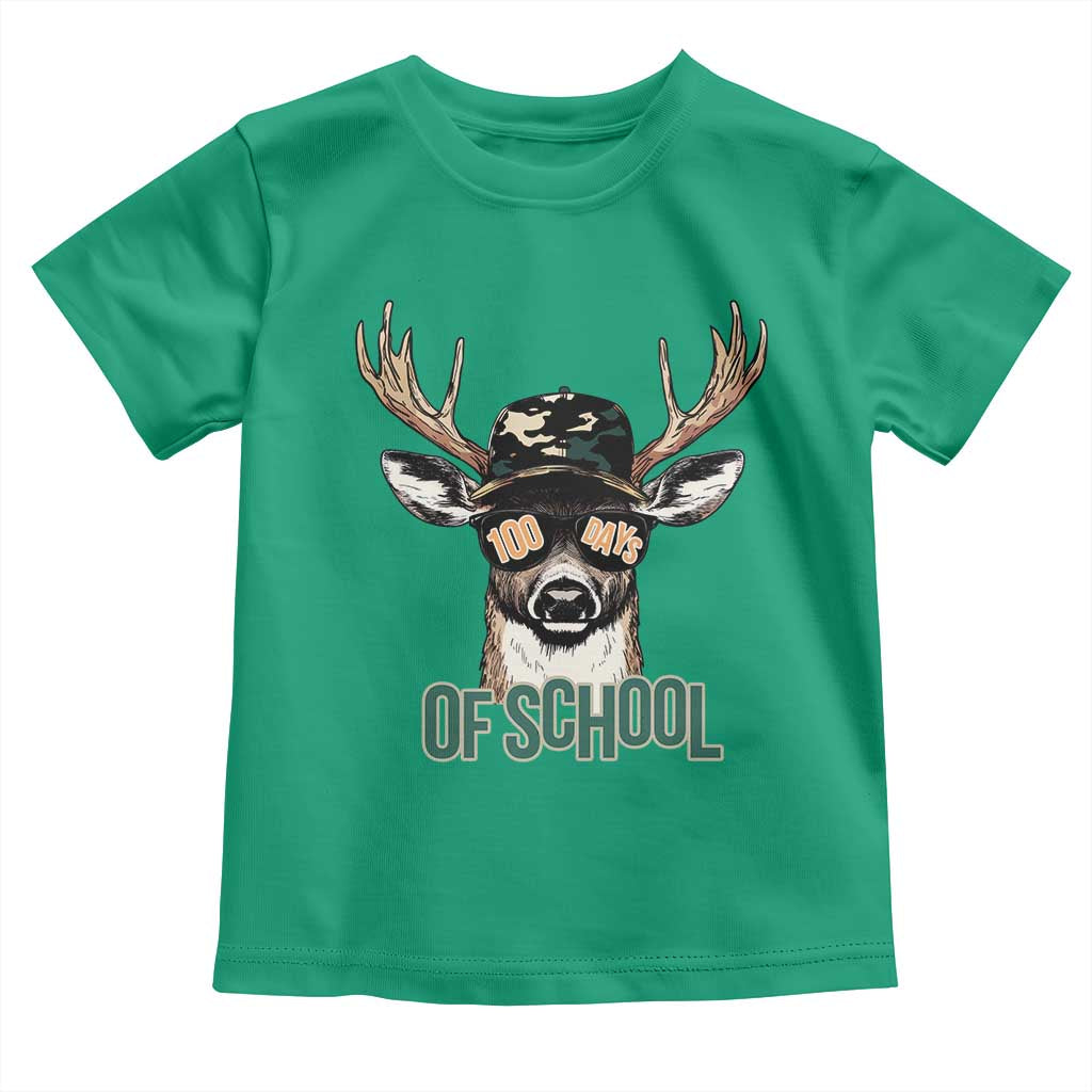 Bucked' 100 Days Of School Toddler T Shirt Deer Student Boy Girls 100th Day