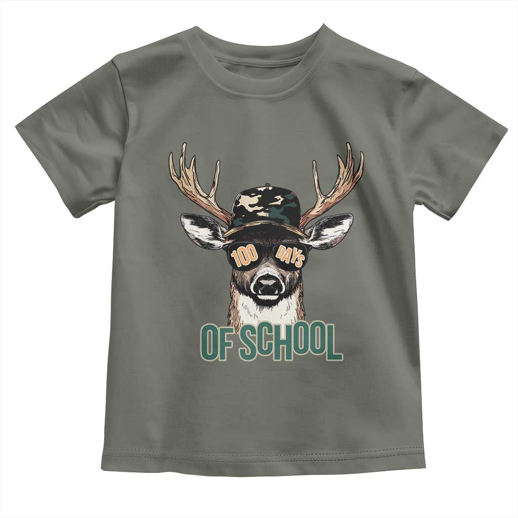 Bucked' 100 Days Of School Toddler T Shirt Deer Student Boy Girls 100th Day