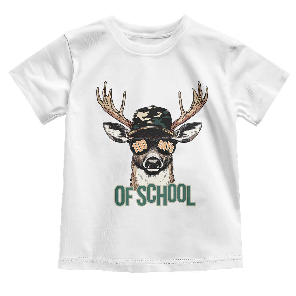 Bucked' 100 Days Of School Toddler T Shirt Deer Student Boy Girls 100th Day