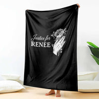 Justice for Renee Throw Blanket Floral Rose Memorial Minneapolis Jane 8 2026 Tribute - Wonder Print Shop