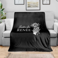 Justice for Renee Throw Blanket Floral Rose Memorial Minneapolis Jane 8 2026 Tribute - Wonder Print Shop